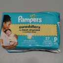 Pampers Baby Diapers - Swaddlers - Size P1, 27 Count, Ultra Absorbent Disposable Preemie Diaper