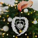 10 x Angel Wing Memorial Christmas Ornaments, Remembrance Sympathy Gifts,Your Wings were Ready But My Heart were Not Ornament for Xmas Tree,in Memory of Loved one Gifts for Loss of Loved one
