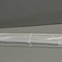 UNISHADES No Drill Blinds for Windows 1" Vinyl L-Shaped Slats Cordless Mini Blinds for Home, for Window Size 30" W 36" H White
