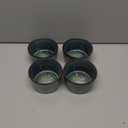 UNICASA Ramekin Set of 4, UNICASA 8 oz Creme Brulee Ramekins, Oven Safe Baking Set for Custard, Pudding, Souffle Cups, Reactive Green