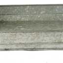 Creative Co-Op Oval Galvanized Metal Tray with Handles