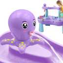 Octopus Water Table Pump, Battery Powered Water Pump for Water Table 3 Hours Non-Stop Fun Summer Outdoor Sand/Water Table Toys Outside Water Play Table Accessories for Toddlers Kids (Purple)