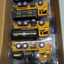 Geyiie Large Construction Trucks Toy Set, Construction Vehicles for Kids, 7 PCS Pull Back Engineering Cars with Excavator, Bulldozer, Dump, Cement Mixer, STEM Sand Toys Gifts for Boys Girls