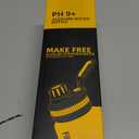 Filterelated 30oz Stainless Steel Portable Alkaline Filter Water Bottle, Creates Up to 9+ Ph of Quality Water, Sports Travel Water Bottle, Removes Water Impurities (Black)