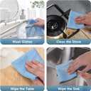 2 x 10PCS Upgrade Wire Dishwashing Rag, Non-Scratch, Wet and Dry, Double Layer, Multipurpose Wire Dishwashing Rags for Kitchen, Sinks, Cookware, Stove, Easy Rinsing, Reusable