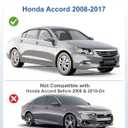 Tape-on Window Visors Rain Guards for Honda Accord Sedan 2008-2017