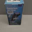 coospider-repta 200GPH Aquarium Filter, U-V for Aquarium for 20-75 Gal Tank, Submersible Pump Filter for Green Water and Algae Clean, Ultra-Silent Green Killing Machine with Fish Tank Deodorization (Black)