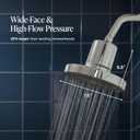 Cold Life Filtered Shower Head for Hard Water - Recommended by Gary Brecka - Wide-Face High-Pressure Shower Head with Filter - Multi-Stage Filtration for Skin & Hair, 99% Chlorine Reduction, Chrome