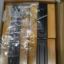 JSVER Wooden Wall Hooks 4PCS Wall Mounted Wall Hooks, Single Organizer Hook Rack, Folding Wood Wall Hangers, Wall Coat Rack Hooks for Hanging Clothes, Hats, Bags, Towels, Keys