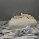 Tiny Land Play Tent with Padded Mat & LED Lights, Kids Tent, Playhouse for Kids, Indoor Bed Tent for Toddler, Toys for 3,4,5,6-Year-Old Girls, Neutral Color Play Room Furniture (Off-white)