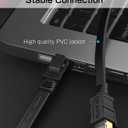 Senetem Cat 8 Ethernet Cable 20FT, High Speed 40Gbps 2000Mhz Flat Internet Network Patch Cord, RJ45 Shielded Outdoor&Indoor LAN Cable, Compatible for Gaming, PC, PS5/4/3, Xbox, Modem, Router