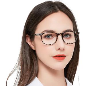 MARE AZZURO Blue Light Blocking Reading Glasses Women Cute Round Readers 1.0 1.25 1.5 1.75 2.0 2.25 2.5 2.75 3.0 3.5 4.0