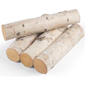 Large Birch Logs 4PCS Birch Wood 3.2"-4" Logs for Fireplace Decor DIY Crafts, Home Dcor Wood Decor