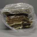 SUT 300PCS Gold Plastic Silverware, Gold Plastic Utensils, Heavy Duty plastic Silverware, Includes:100 Knives, Forks and Spoons, Birthday, Wedding, Hammered silverware Set