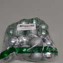 Silver 1.57" Christmas Ball OrnamentsPre-Strung Tree Decorations, Holiday Hanging Balls - 3 Style Shatterproof Plastic Ornaments Set of 24pcs (Silver, Small)