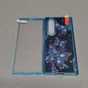 Hekodonk for Galaxy Z Fold 7 Case,[Compatible with MagSafe][Glow in The Dark][Front Screen Protector][Stand][Hinge Protection],Slim Fit for Women Girls for Samsung Galaxy Z Fold 7,Blue