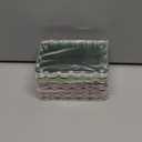 VZZNN 5 Pack Acrylic Picture Frame Horizontal Magnet Double Sided 4X6 Magnetic Scalloped Photo Frames 10+10MM Thick Clear Frameless Desktop Display