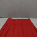 TONCHENGSD Women's High Waist Pleated Mini Skirt Skater Tennis Skirt (Large, Red)