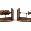 Creative Co-Op Bronze Arrow Shaped Cast Iron Bookends (Set of 2 Pieces)