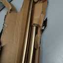 Ivilon Drapery Window Curtain Rod - End Cap Style Design 1 Inch Pole. 72 to 144 Inch Color Warm Gold