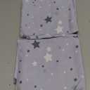 2 Piece Grey Star Pillow Case Queen Size, 100% Cotton, Envelope Closure, Soft and Cozy, Easy to Care, 20"x 30"