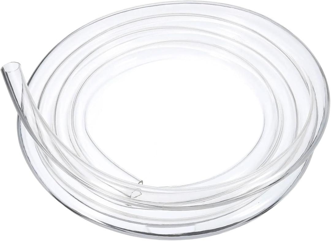 uxcell PVC Tubing, 17mm ID x 21mm OD - 10 Feet Long Clear Vinyl Water Pipe, Lightweight Plastic Flexible Water Pipe for Aquaponics, Air Hose, Irrigation