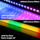 LED Stage Wash Light Bar,120W 40" LED Stage Pixel Light Bar,36 RGBW LED Stage Wash Lights with Detachable Cover DMX512 Sound Activated Uplight for Club Wedding Party Gig Band Lighting 1Pack