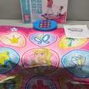 SUNLIN Dance Mat - Rhythm Step Play Mat - Dance Game Toy Pad with LED Lights, Gift for Kids Girls 3-12, Adjustable Volume, Built-in Music, 3 Challenge Levels (Pink)