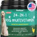 Dog Vitamins and Supplements, Senior & Puppy Multivitamin for Dogs Support with Glucosamine Chondroitin Omega Probiotics - Dog Multivitamins Chewable for Hip & Joint, Skin, Immune - (Chicken 120 Ct), EXP 6/10/2026