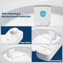 Clirass Ultra-Slim Bidet Attachment, Self-Cleaning Dual Nozzle (Feminine/Posterior Wash), Accessibility-Enhanced Large Buttons, Quick-Release, Non-Electric Fresh Water System with Adjustable Pressure
