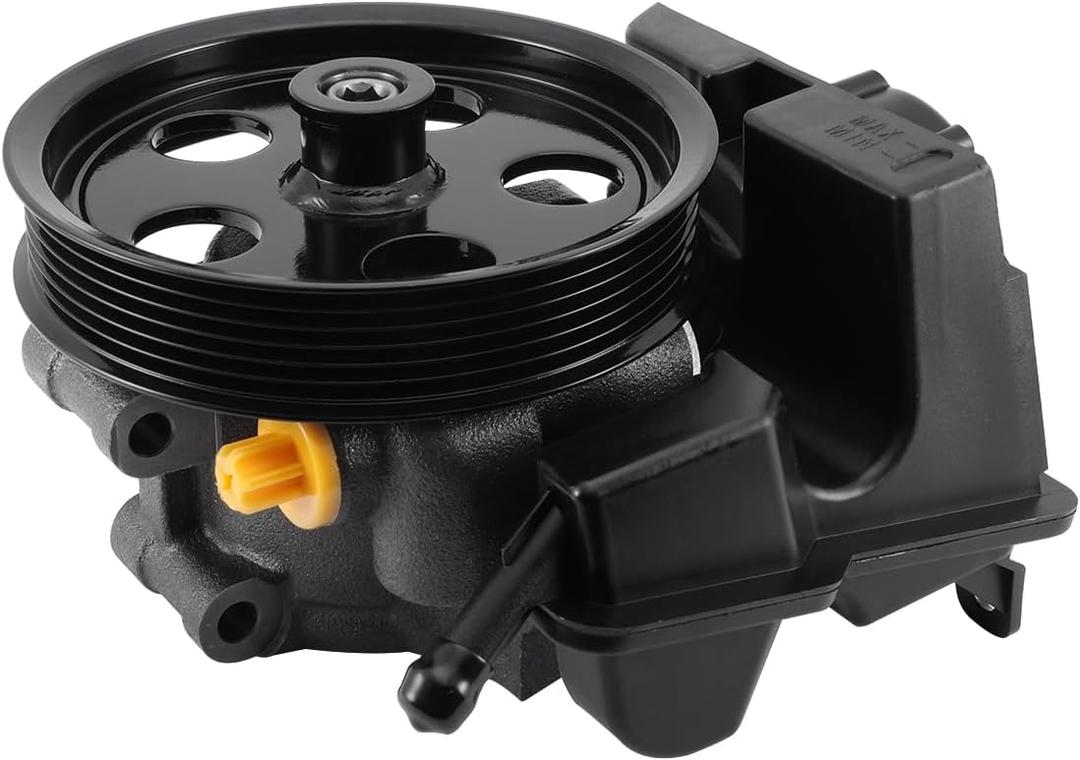 TAUTOY 96-74326 Power Steering Pump with Pulley with Reservoir For Ford Focus 2006 2007 2008 2009 2010 2011,Transit Connect 2010 2011,2.0L 2.3L 2.5L,6S4Z3A674A 7S4Z3A674A N7120153 20-74326
