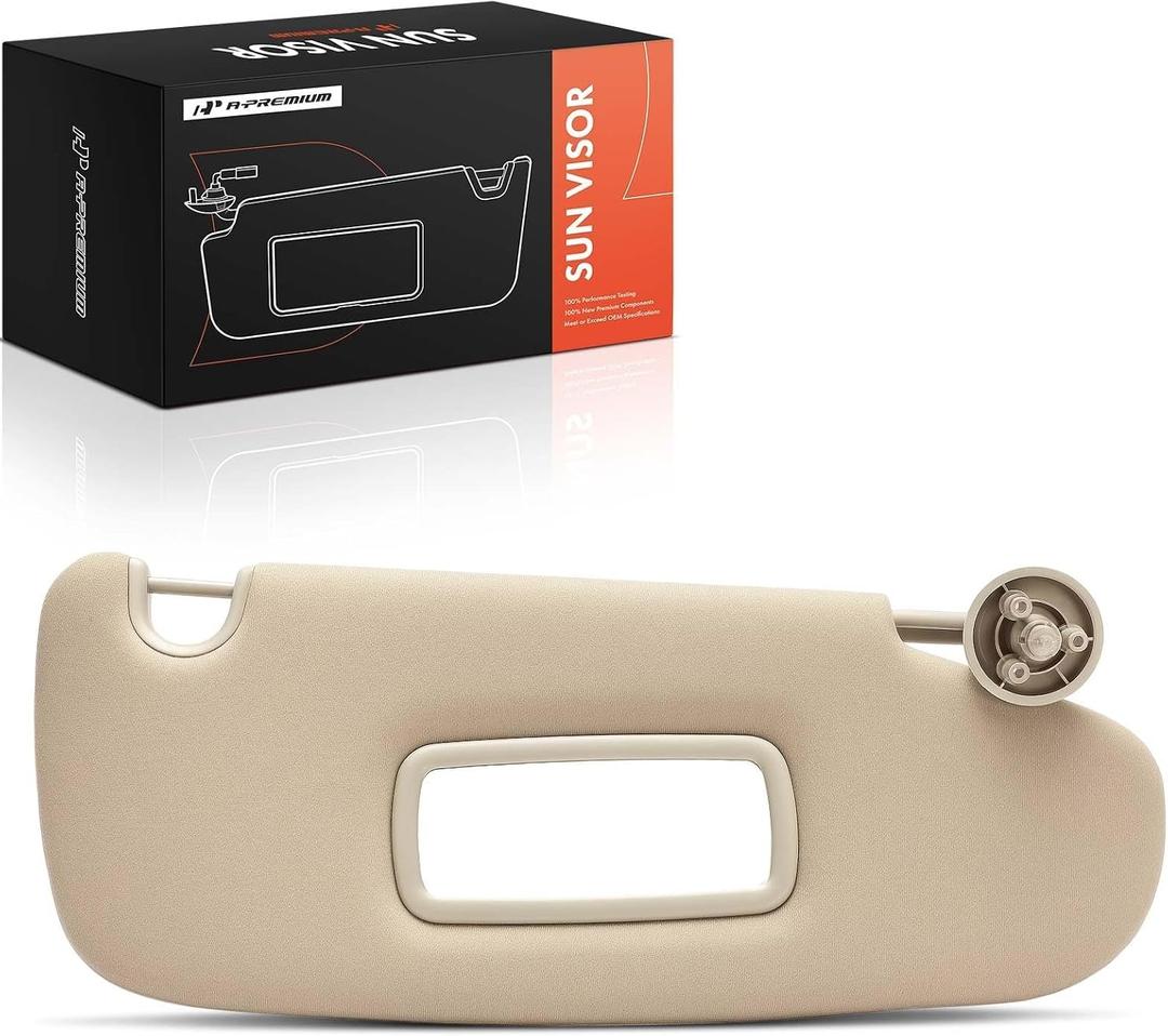 A-Premium Right Passenger Side Sun Visor Compatible with Dodge Ram