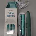 Aquasonic Vibe Series Ultra-Whitening Toothbrush – ADA Accepted Power Toothbrush - 8 Brush Heads & Travel Case – 40, 000 VPM Motor & Wireless Charging - 4 Modes w Smart Timer – Mint Green Metallic