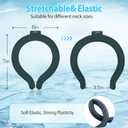 2PCS Neck CoolingTube with Insulated Bag, Reusable Neck Coolers Wearable Body Cooling Products for Hot Weather in Summer
