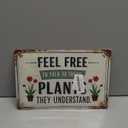 Bestylez Garden Gifts Feel Free to Talk with These Plants They Understand Vintage Gardening Signs for Home Garden Greenhouse Living Room Bedroom Yard Outdoor Decor 8X12 Inch (3373)