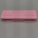 Adjustable 6-Hole Punch - Metal Hole Puncher for A4/A5/A6, Personal & Pocket Planners - 6-Ring Binder Puncher 6-Sheet Capacity, Non-Slip Base, with Ruler & Hole Guide (Pink)