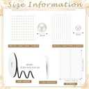 Faccito 50 Pcs Vellum Jackets for 5x7 Invitations Wedding Invitation Accessories Kit Pre Folded Vellum Paper, 1 Roll Ribbon, Pearls Stickers Tweezer, Envelope Liners 5x7 Inserts for Wedding (Simple)