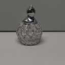 Silver Crystal Candle Holders Decorative Arch Candelabra 3-Arm Candlesticks Holder & 2 Glass Holders Table Centerpiece, Wedding, Party, Anniversary