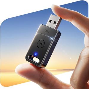 For Apple Carplay Wireless Adapter, 3X Fast Auto-Connect, No Latency, Plug&Play, Wireless Carplay Adapter, 2025 Mini Car Play Dongle for iPhone 6~17, Fit for 927+ Cars,USB A/C,Matte Black