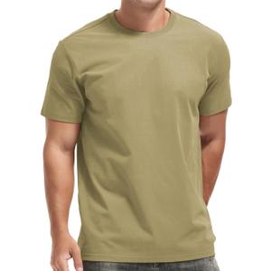 VEIISAR Men's Crew Neck T Shirt - Fitted Elastic Tees Fresh Print Tshirts - Pattern & Color 20+ (Green, XL)