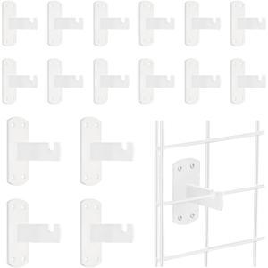 Gridwall Mount Brackets for Grid or Slatgrid Panels Box of 16 Pcs White