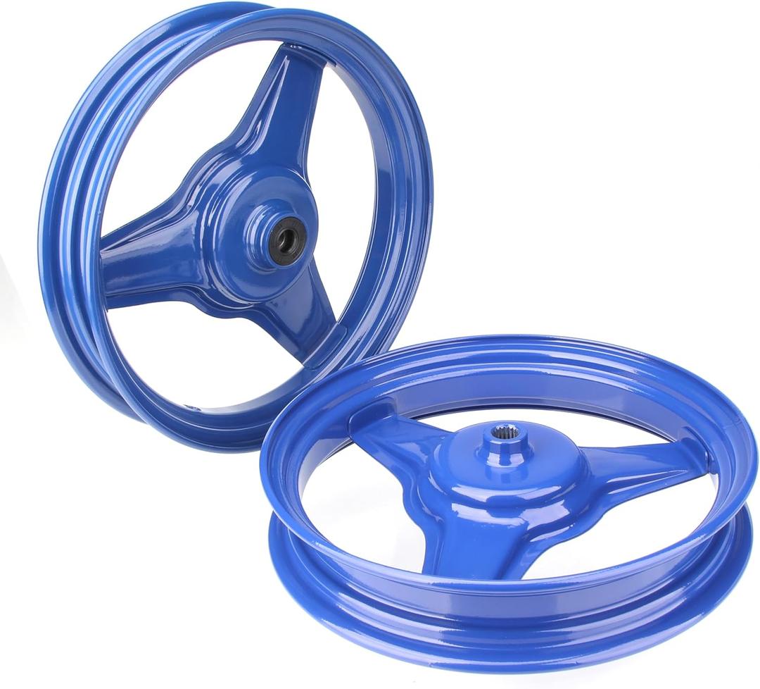 PW50 Rim Kit, Front and Rear Rim Kit for yamaha PY50 PW50 PeeWee Y-Zinger 50 Kid Bikes (Blue)