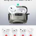 ESR for AirPods Pro Case (2023/2022/2019, 2nd/1st Gen), Compatible with AirPods Pro 2nd Generation (USB-C/Lightning Cable), Effortless MagSafe, Drop-Proof Lock, Easy Open, Cyber Series, Titanium | 2023, 2022, 2019, 2nd Gen, 1st Gen, USB-C