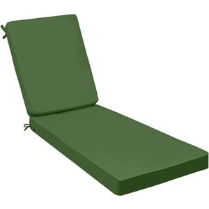 AAAAAcessories Outdoor Chaise Lounge Cushions, Fade-Resistant, Waterproof Patio Furniture Replacement Cushions, 72" x 21" x 3", Dark Moss Green