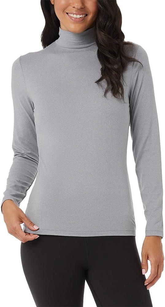 32 Degrees Women's Cozy Heat Base Layer Mock Neck Top - Thermal Long Sleeve Shirt for Winter Layering
