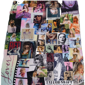 Taylor Swift Eras Tour-inspired Collage Blanket , 40x50