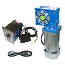 Electric Permanent Magnet AC Motor High Torque 110V 180W Turbine Worm Gear Reducer 70RPM with AC Speed Controller Kits Output Shaft Dia 18mm
