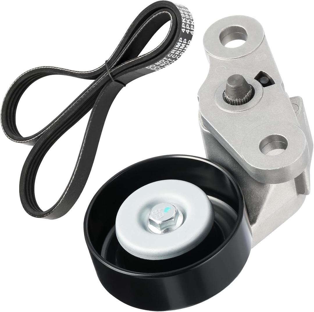 90K-38159 A/C Serpentine Drive Belt Tensioner Kit Fit for Chevy Silverado Avalanche Express Suburban Tahoe GMC Savana Sierra Yukon 1999-2008,Hummer H2 2003-2008 Replaces# 38159 19311139 ACK040378HD