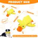 Dog Calming Duck Toy, 2026 New Interactive Plush Duck Toy with Quack Sound and Crazy Crinkle for Dogs Keep Busy, Soft Stuffed Calming Pillow for Puppy Reduce Boredom -Yellow, 17.7"x14.9"(L)