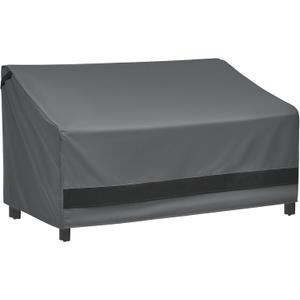 Loriano 600D Oxford Fabric Heavy Duty Patio Furniture Sofa Covers, 100% Waterproof Outdoor Furniture Covers for 3-seater Sofa 83"W x 40"D x 30"H, Lawn Patio Furniture Covers with Air Vent and Handle (Grey)